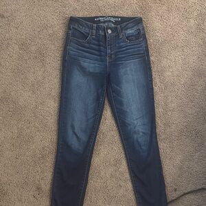American Eagle Outfitters Women's hi rise super stretch jeggings